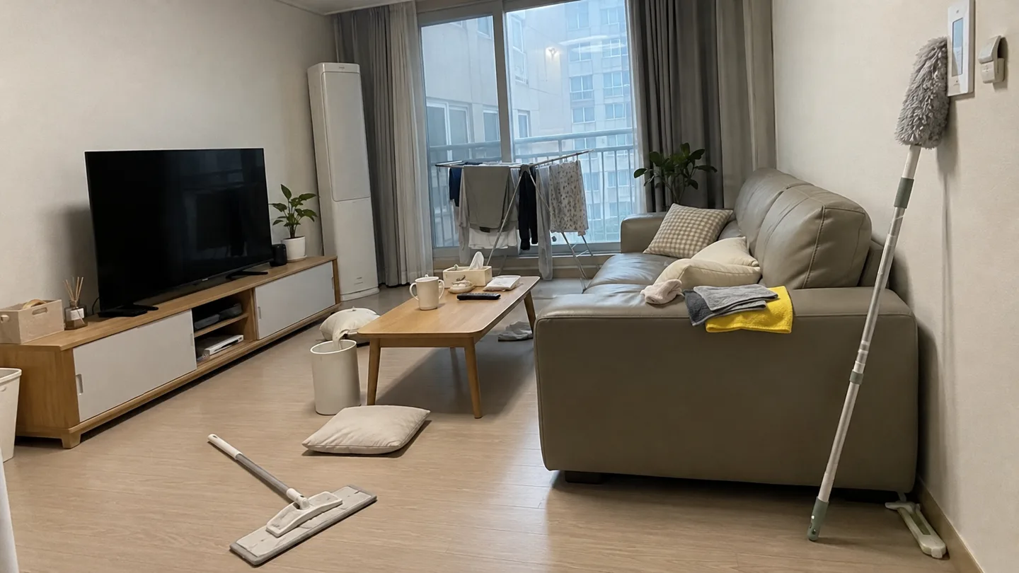대청소 준비물 체크리스트｜천장 먼지털이부터 침대 밑 밀대까지 4가지면 충분해요 대표 이미지