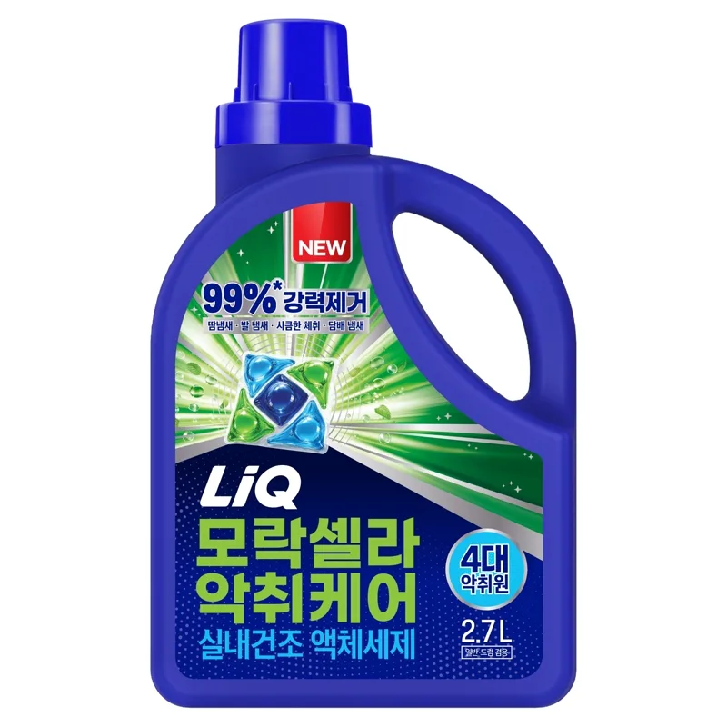 리큐 일반드럼겸용 모락셀라 악취케어 실내건조 액체세제