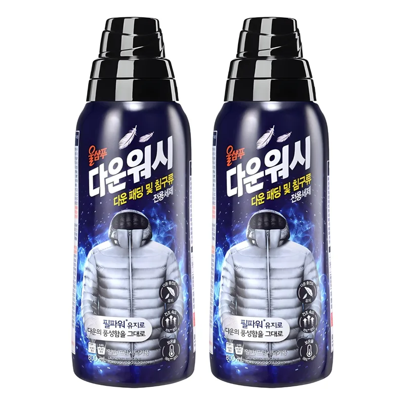 울샴푸 다운워시 본품, 800ml, 2개